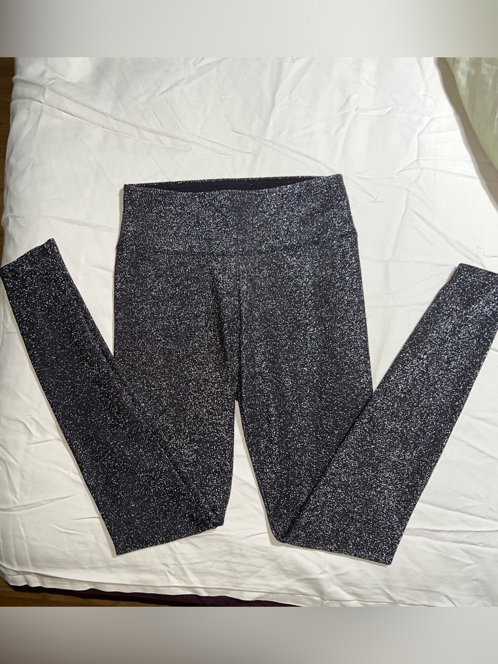 wild fable Black/Gray Sparkle Mid-Rise Leggings